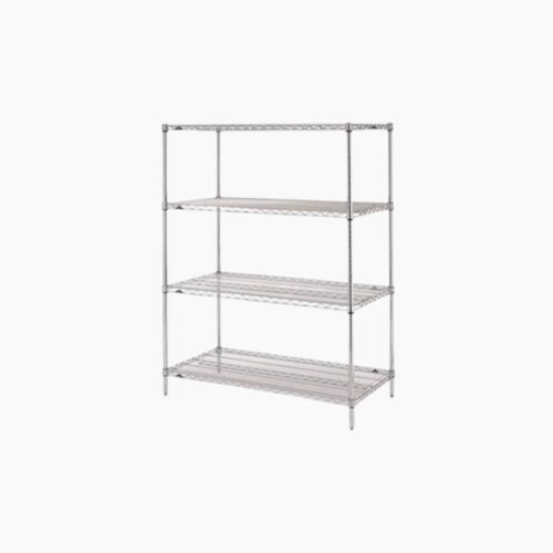 Chrome wire shelving