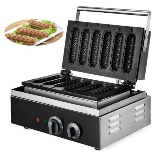 Electric Waffle Maker Hotdogs