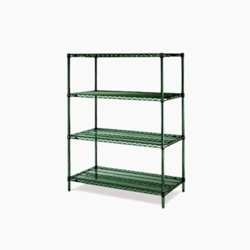 Green Epoxy wire shelving